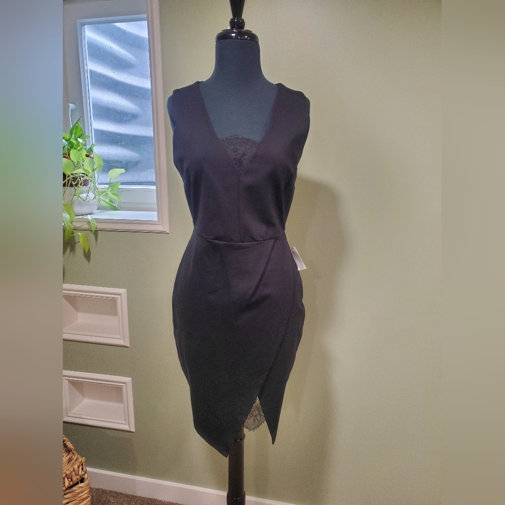 Charlotte Russe Black Asymmetrical Dress